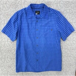 Marmot Shirt Mens Medium Plaid Short Sleeve Button Up Lightweight Hiking F62220